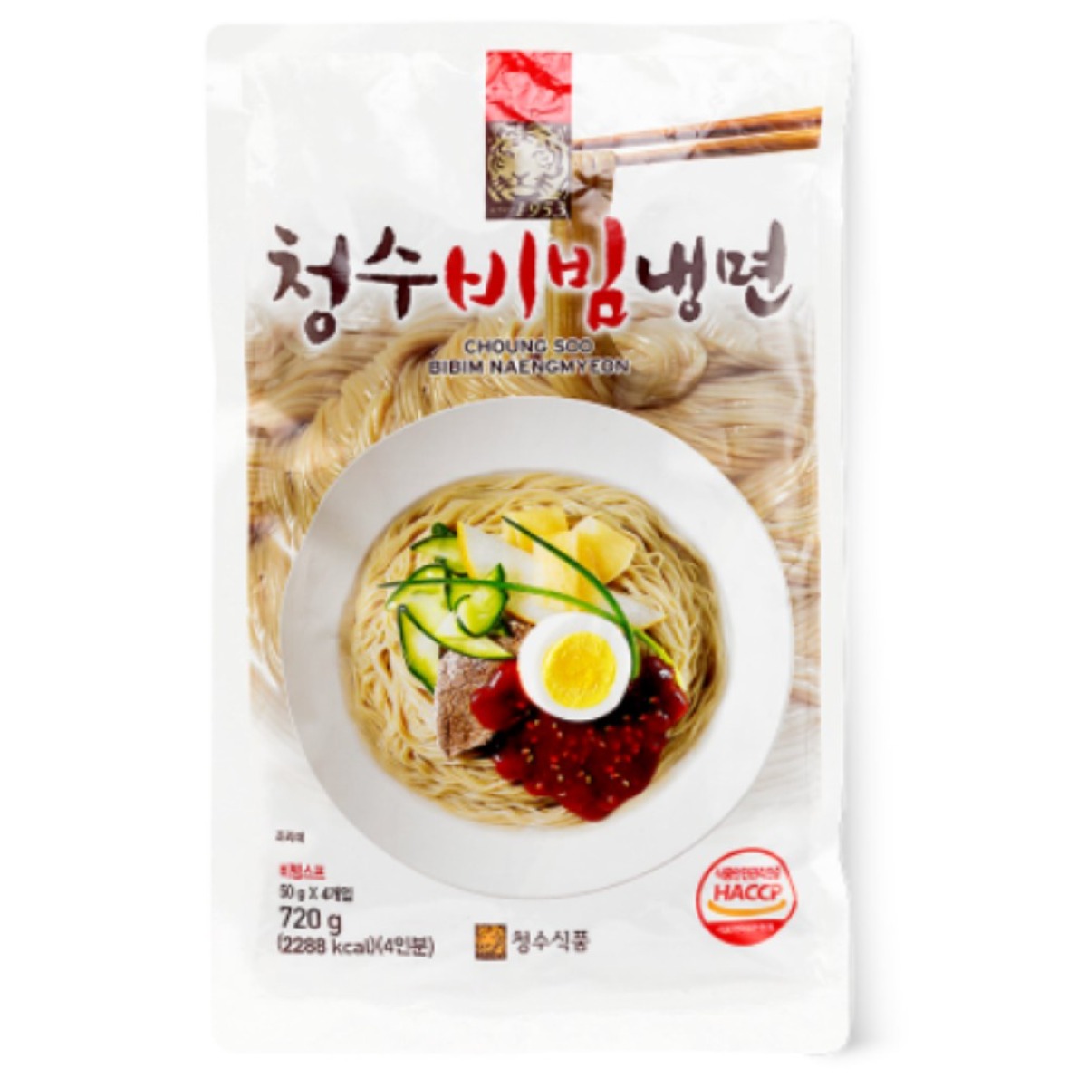 청수 비빔냉면 720g 1개 4인분 비빔장 세트 비빔소스 메밀가루 고구마전분 쫄깃한 면 14,500원