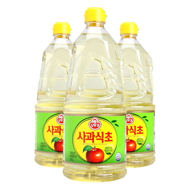 오뚜기 사과식초, 1.5L, 3개 13,980원