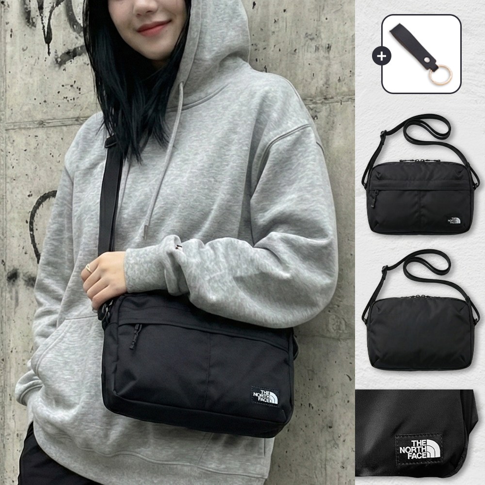 노스페이스 크로스백 CR 트래블 MD 페르레 SL 미디움 가방 + 가죽 키링 세트 81,000원