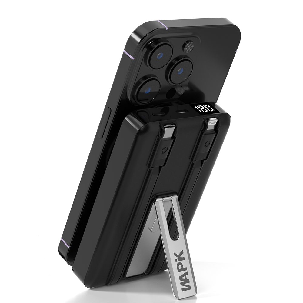 와피크 맥세이프 무선 고속충전 보조배터리 M6 PD22.5W 10000mAh QC3.0, 블랙 43,900원