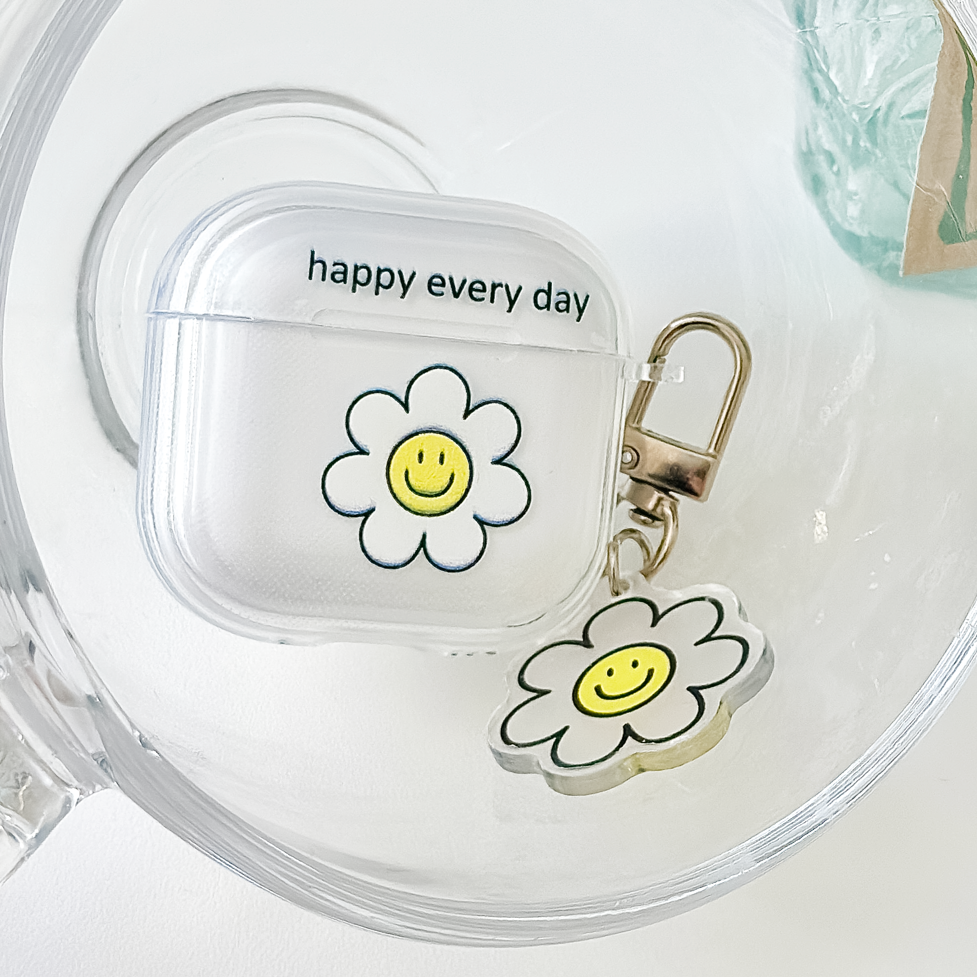 링고룸 에어팟 해피데이 케이스 키링 세트 보호 하드 실리콘 + 청소브러쉬 증정 6,900원