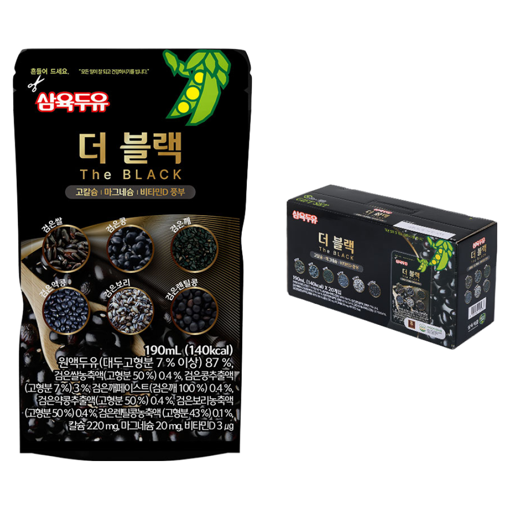 삼육두유 더블랙 프리미엄 파우치 두유 21,850원