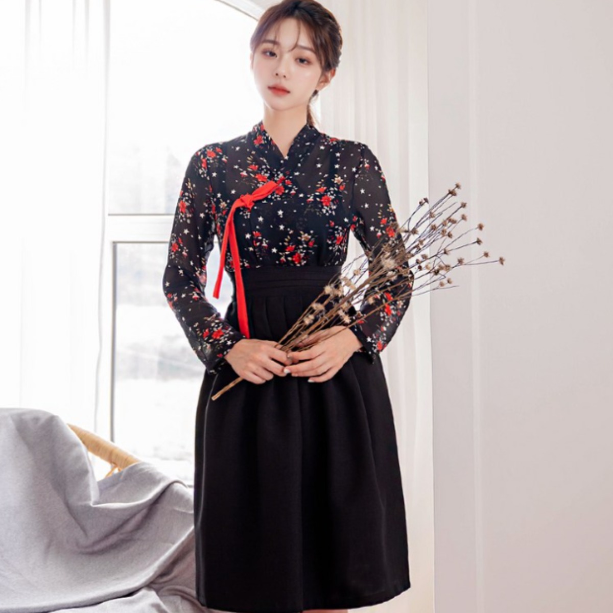 생활한복 미디 허리치마 모음 개량 계량 퓨전 반티 23,500원