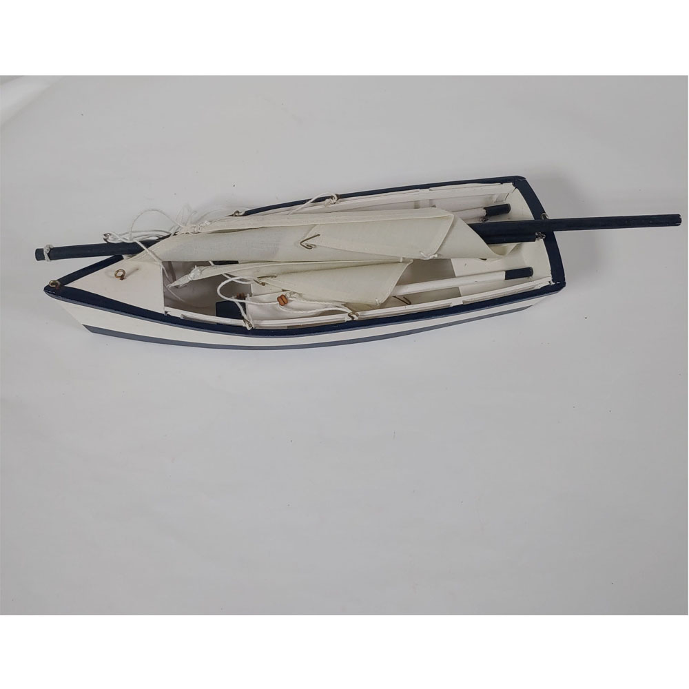 노젖는 나무보트모형 나무배 카약 나룻배 장식 인테리어소품 유럽풍스타일, 화이트+블루 39,000원