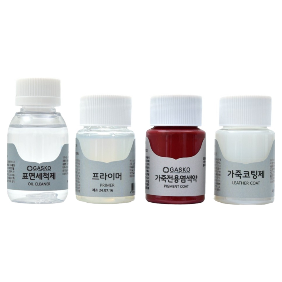 가스코 가죽전용염색약 풀세트 25ml 41색상 16,600원