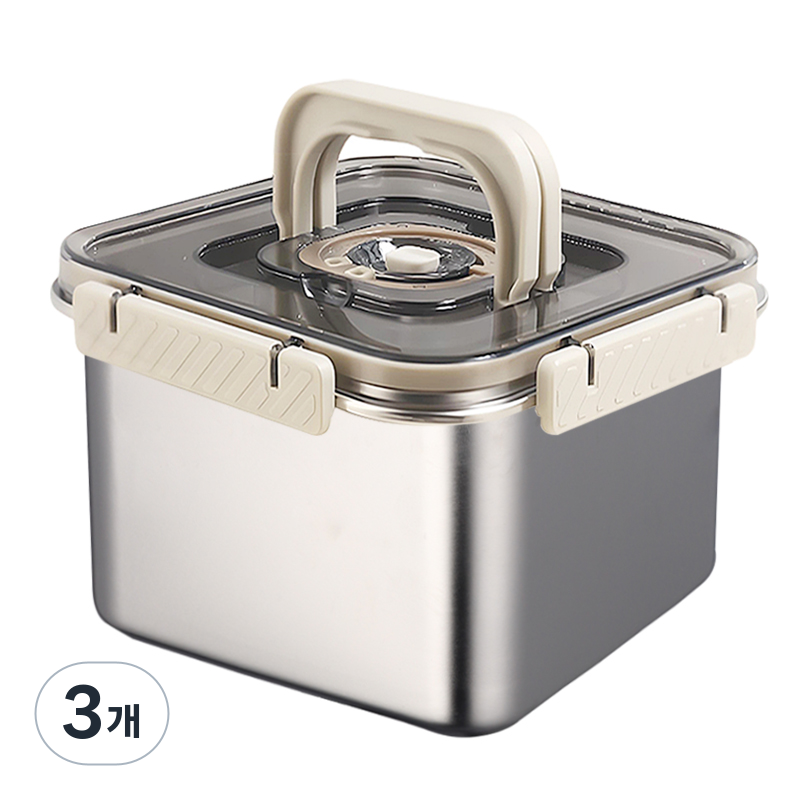 호밍사이 김치통 304스텐 밀폐용기 진공 밀폐용기 핸디형 도시락통 푸드서버 사각 김치통 반찬통 보관용기 44,900원
