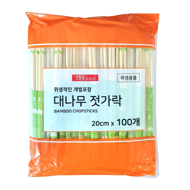 생활을그리다 고급 대나무젓가락, 100개, 1개 4,150원
