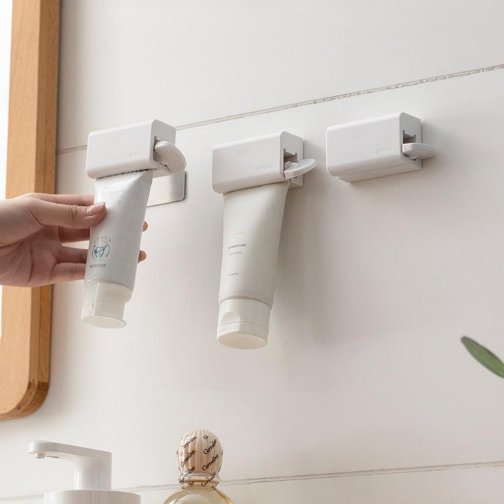 슈프렌 치약짜개 디스펜서 튜브 스퀴즈 자석형 클립형 벽걸이, 2개, 화이트 9,100원