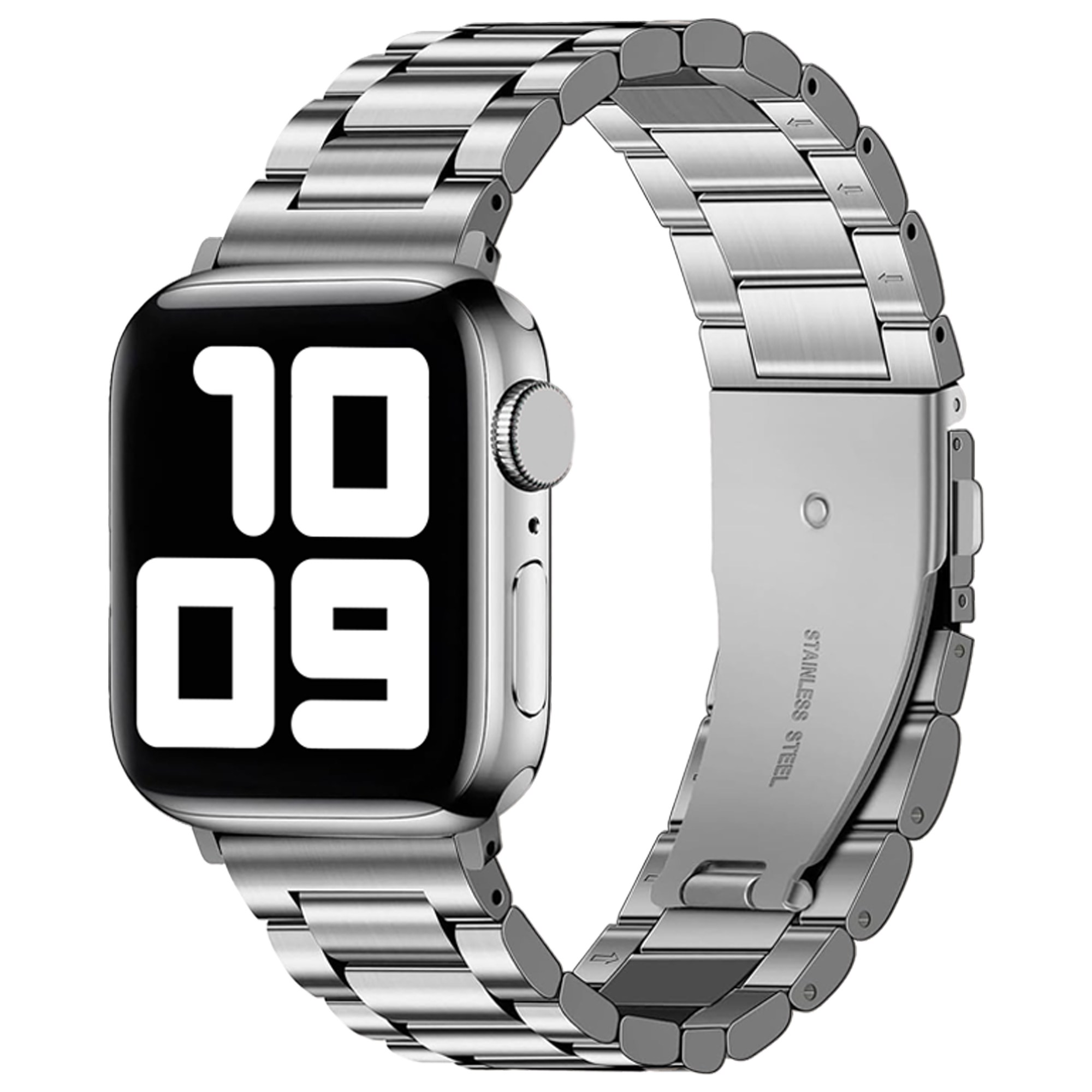 사라밴드 애플워치 호환 모던 어반 메탈 스트랩, 실버, 1개 15,900원