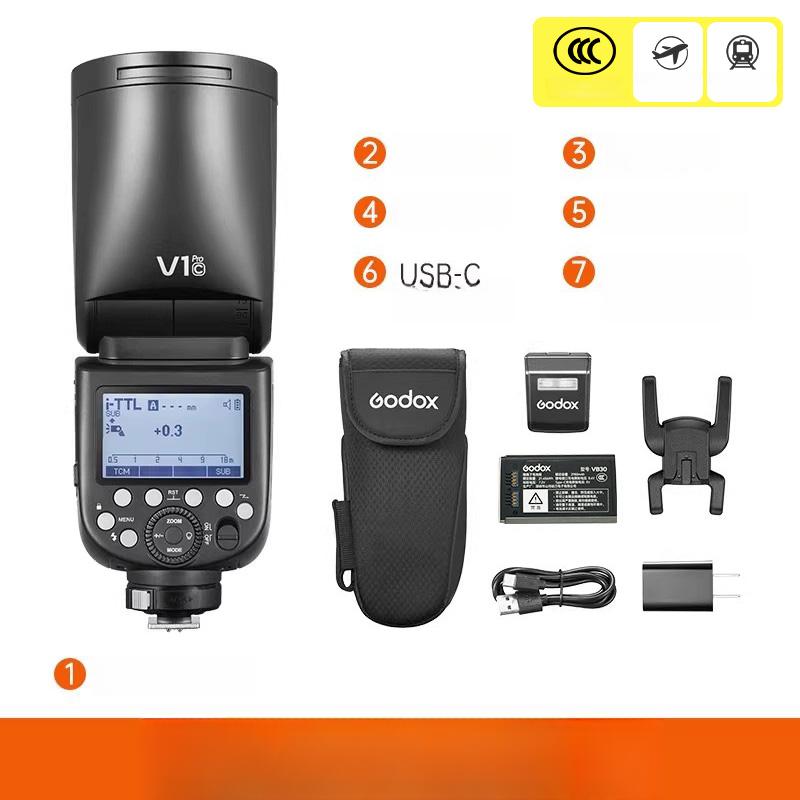 고독스 V1 라운드 최신형 스피드라이트 플래시 올림푸스, 1개, Godox V1Pro 586,200원