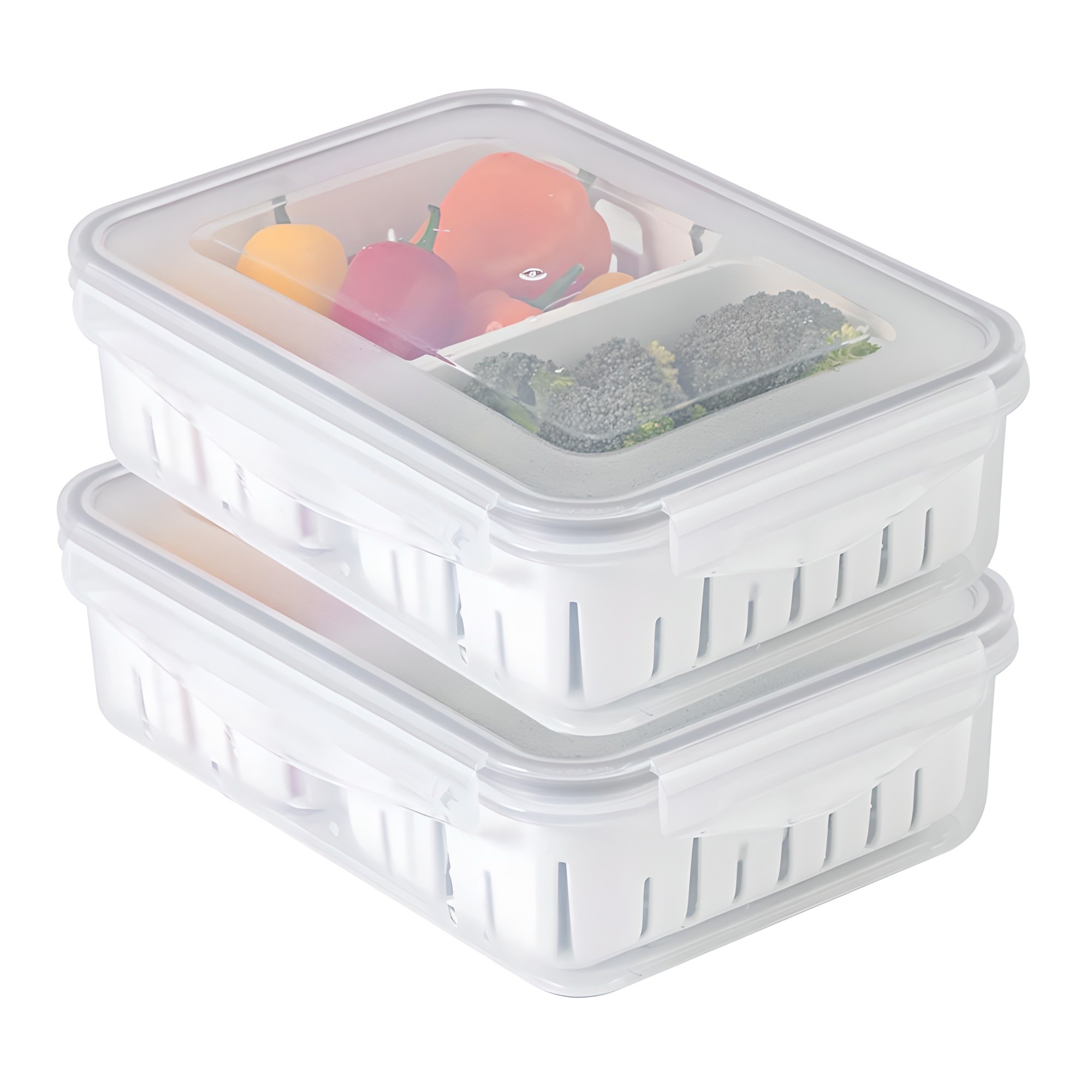 나누담 물빠짐 반반 멀티 채반 밀폐용기 10,900원