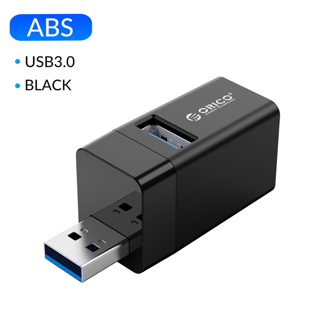 오리코 3 포트 다중 포트 USB 분배기 어댑터 자동차 USB 허브 2.0 3.0, 화이트, 1개 12,980원