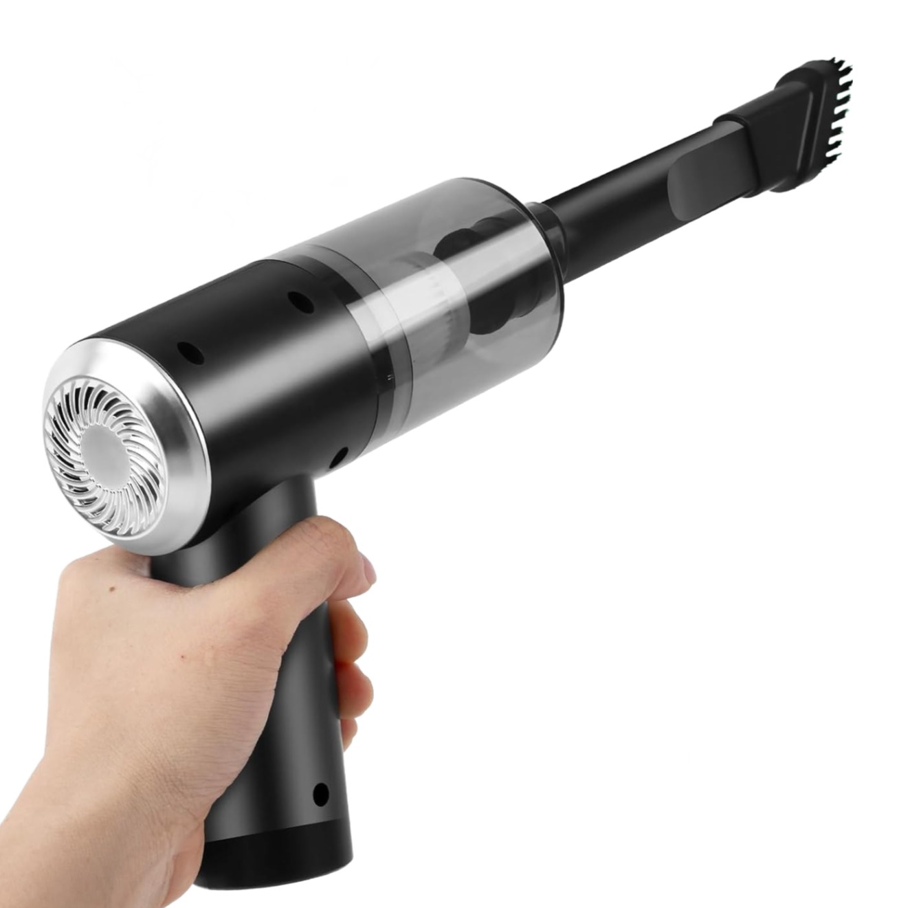 Warm Tech 고출력 무선 청소기 차량/가정 2in1 핸디형 휴대용, 블랙, AM-005 21,900원