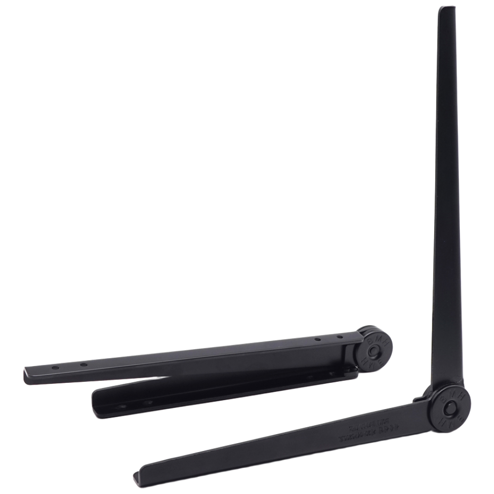 접이식 선반 선반대 지지대 브라켓 받침대 캠핑카, 각도접이형선반대-블랙 22,000원