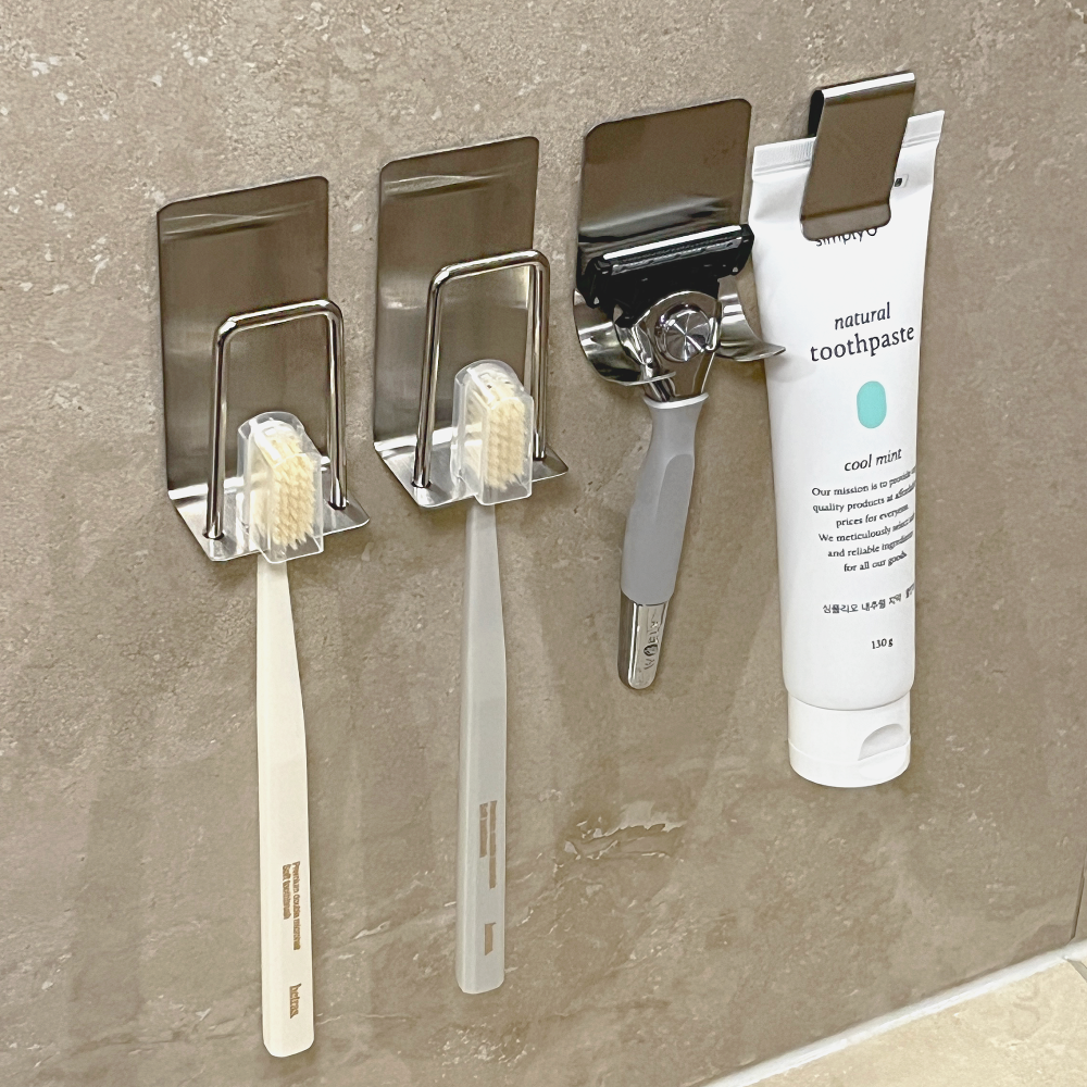 헤인느 무타공 올스텐 칫솔걸이 칫솔꽂이 세트 8,800원