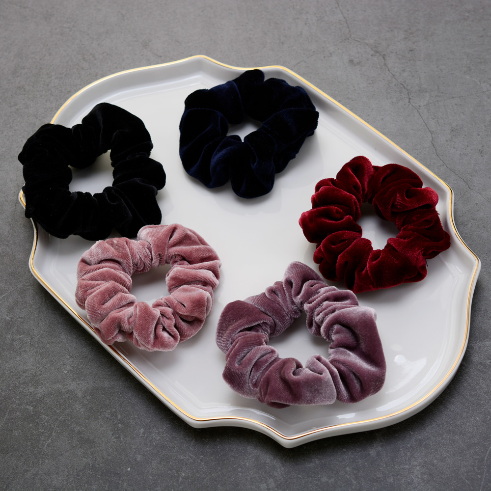 핸날 여아용 벨벳 곱창밴드 5종 세트 9,900원