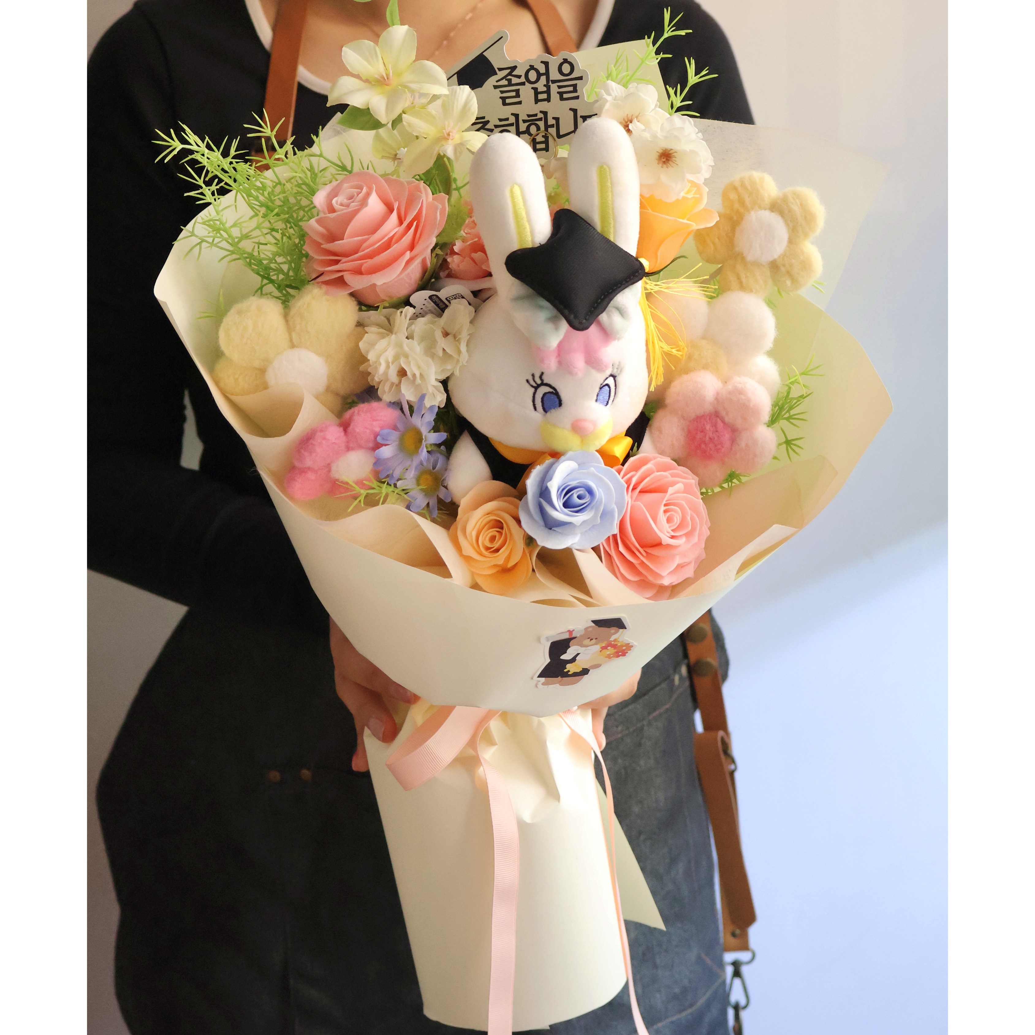 코코말랑 졸업식 학사모 리코 인형 꽃다발, 1개, 학사모리코인형꽃다발 36,900원