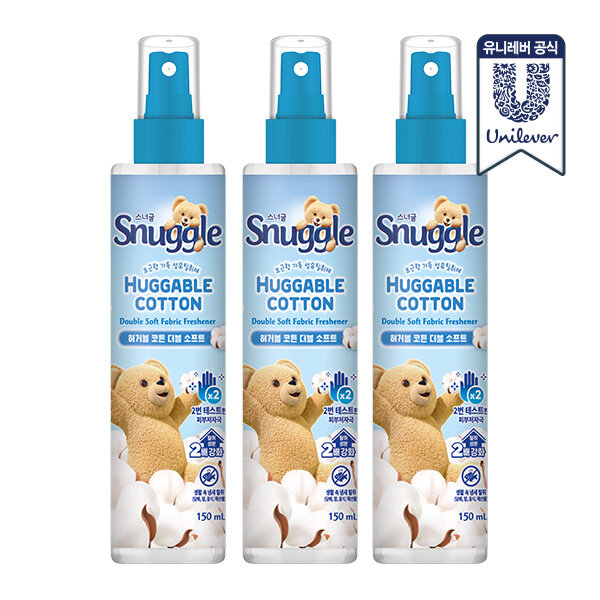 스너글 리뉴얼 섬유탈취제 허거블 코튼, 블루밍 부케, 스파클링 시트러스 150ml x 3개 11,970원