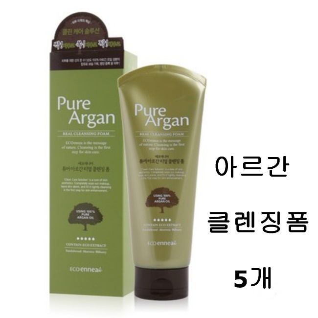 웰코스) 과일나라 에코에니어 퓨어 아르간 리얼 클렌징폼, 5개, 180g 23,650원