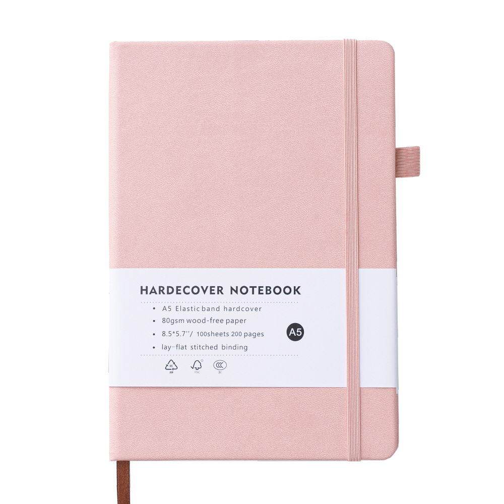 오가니코 A5 하드커버 스크랩 만년 다이어리, 베이비핑크, 1개 11,300원