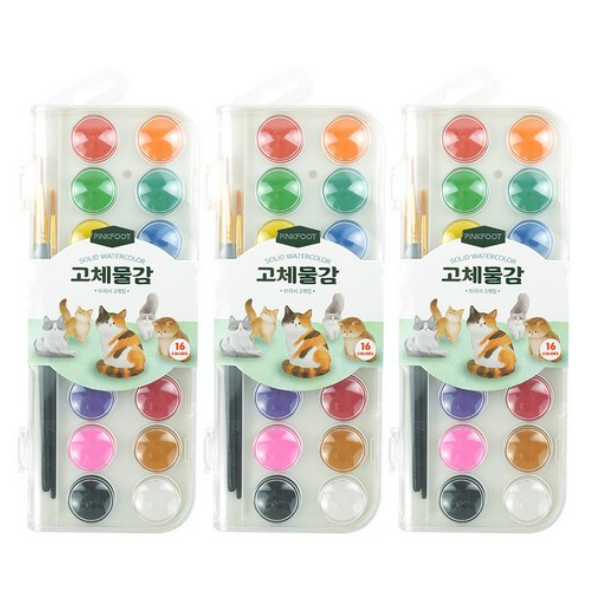 핑크풋 4500 고체 물감 3p 85,200원
