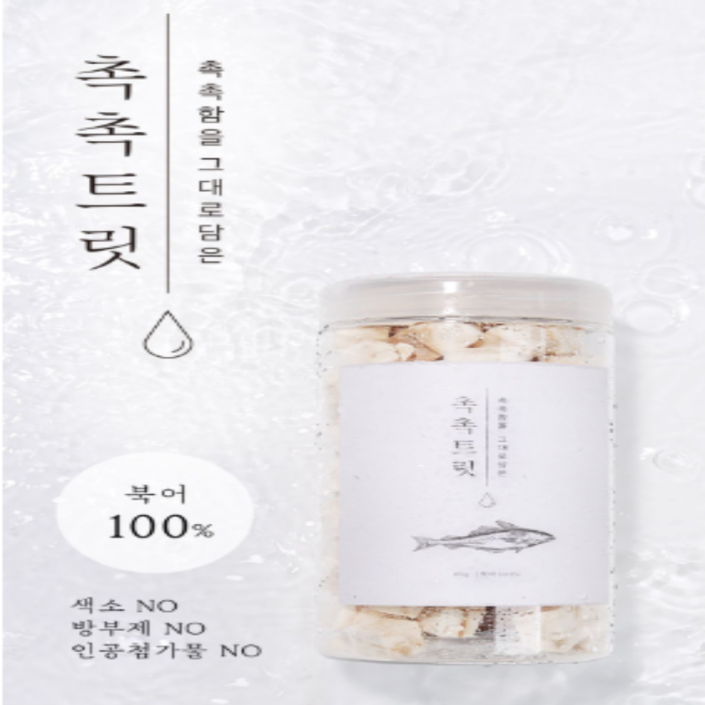 촉촉트릿 초미니 5mm 한입크기 고양이 동결건조 간식 북어 120g 2개 24,600원