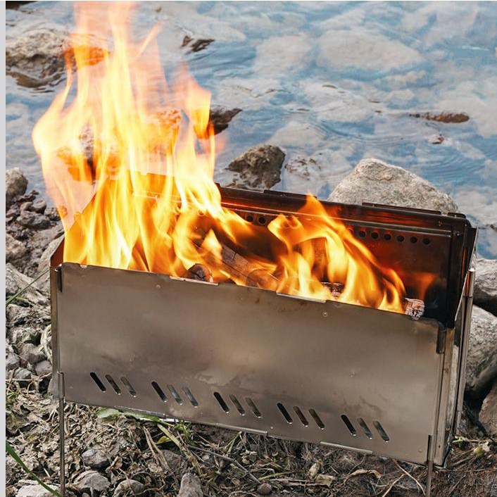 오땡큐 불멍 접이식 경량 캠핑 이중 연소 화로대 바비큐 오븐 그릴 파이어핏 석쇠 BBQ 스텐 휴대용 비어캔 치킨 차콜 침니 스타터, 오땡큐 화로대, 1개 49,000원