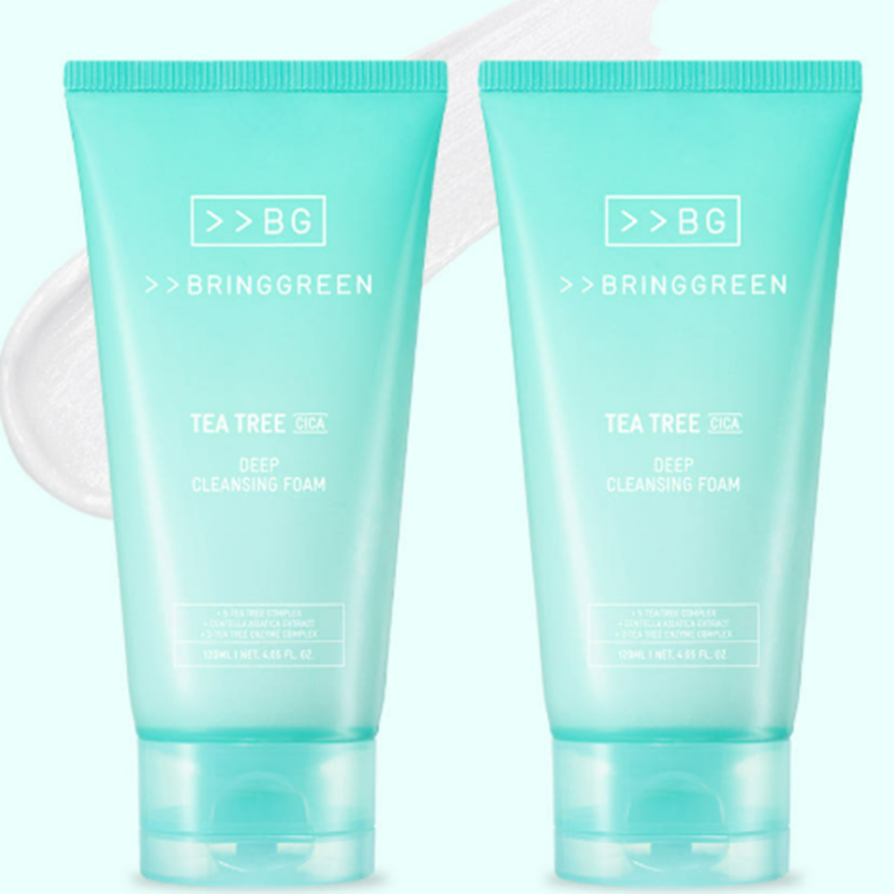 [본사 정품 한정] 브링그린 티트리시카 트러블 클렌징폼 200mL 더블 기획 NEW TEA TREE CICA CLEANSING FOAM 기획세트 26,500원