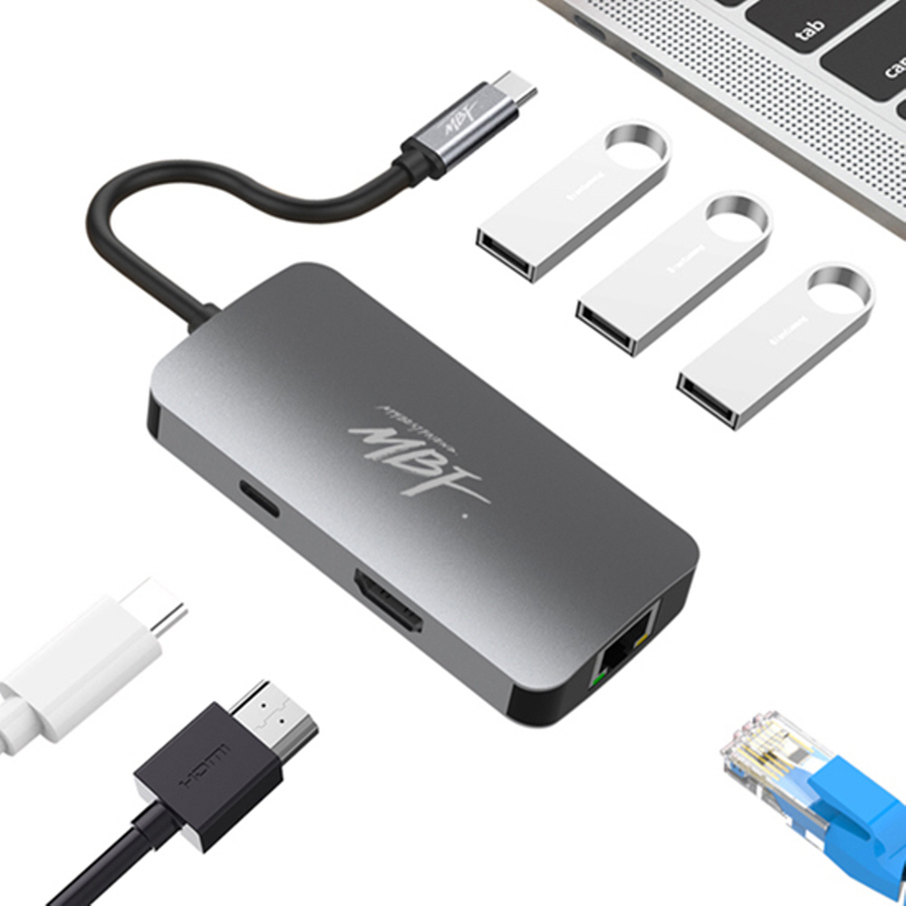 엠비에프 USB C타입 6in1 멀티허브 MBF-UC6IN1 36,000원