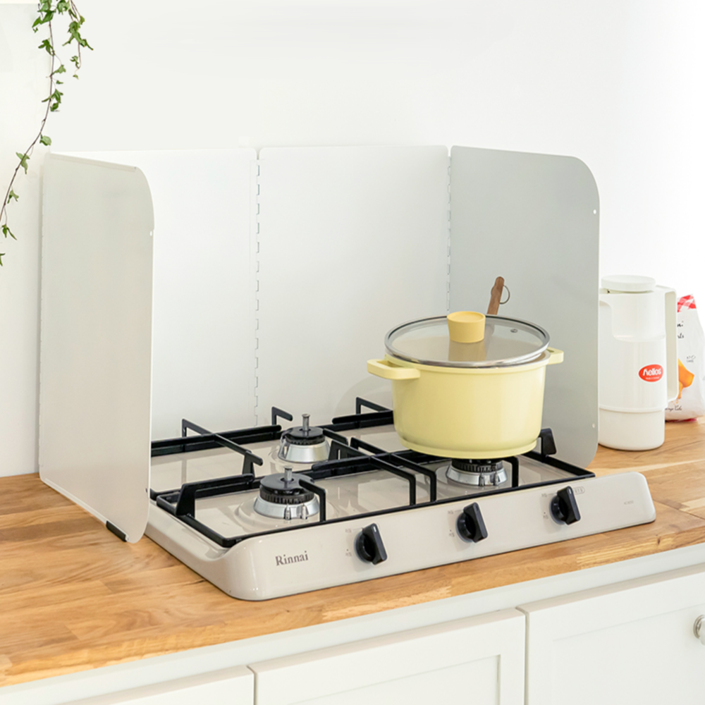 가스레인지 기름튐 방지 가드 인덕션 주방 벽면 오염방지 와이드 화구 가림막 수납백 포함 4구용 35,000원
