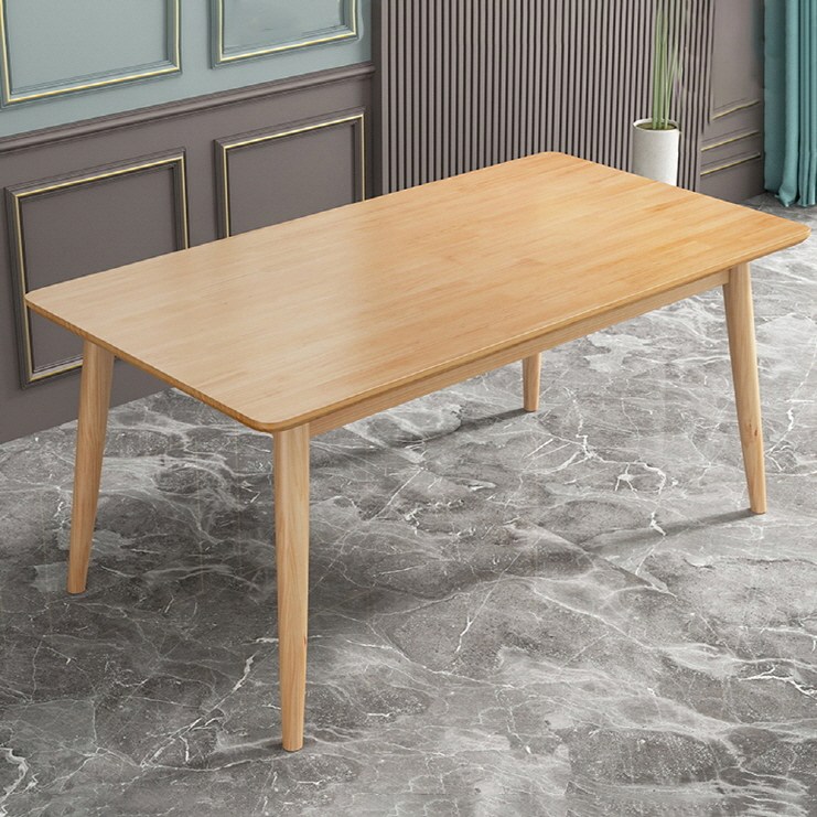 아우스 RT 내추럴식탁 월넛식탁 우드테이블 고무나무식탁 천연원목식탁 원목테이블 거실테이블 거실식탁 단품, 내추럴 식탁 단품 118,000원