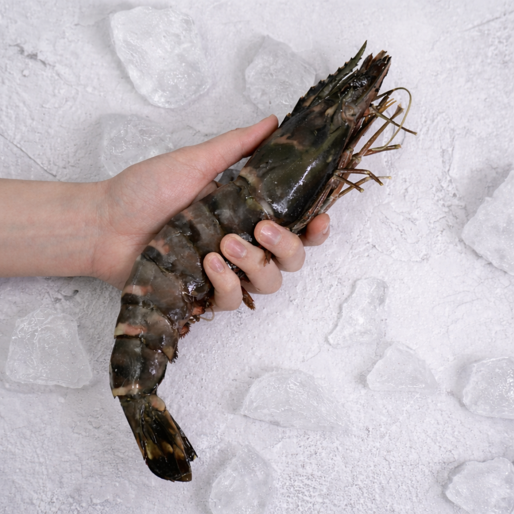 급속냉동 블랙타이거 새우 말레이시아 직수입 캠핑 홈파티, 1박스, 500g (12미), 현재가 27,500원