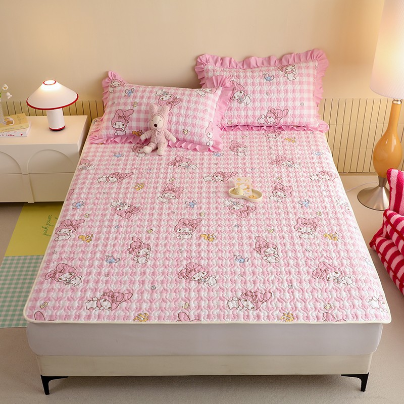 산리오 정품 라이센스 순면 누빔 침대패드 베개커버 AMINTER, 마이멜로디 회전목마 33,900원