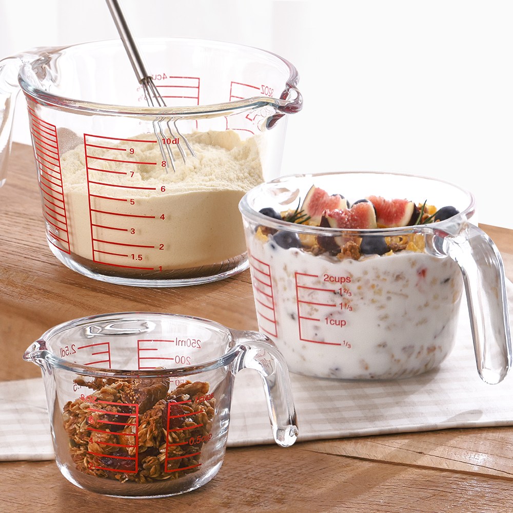 네오플램 내열유리 계량컵 눈금 비이커 3p세트 250ml+500ml+1000ml 13,410원