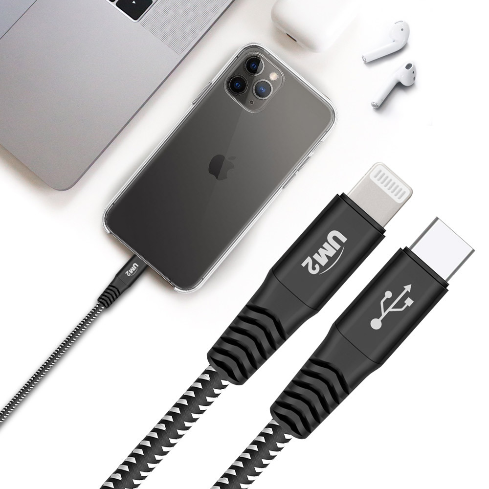 MFI 인증 UM2 아이폰 C타입 to 라이트닝 케이블 60W 고속 충전 케이블 아이폰15 아이폰16, 1.2m, 1개 16,900원