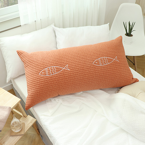 집에 피쉬 피그먼트워싱 등받이쿠션 헤드쿠션 빅쿠션 58,000원