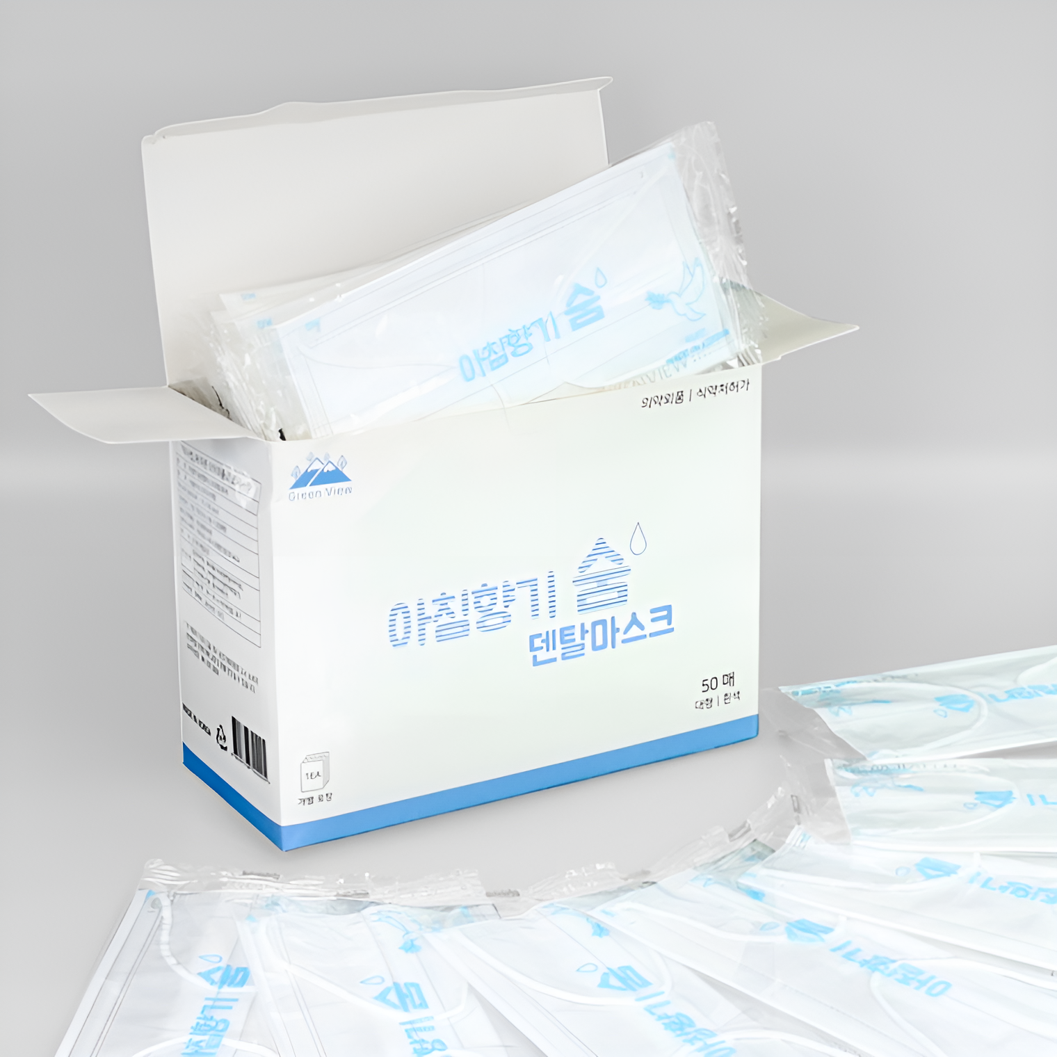 시니얼 국산 아침향기 숨 덴탈마스크1매입 개별포장 MB필터 50매 2박스 5,500원