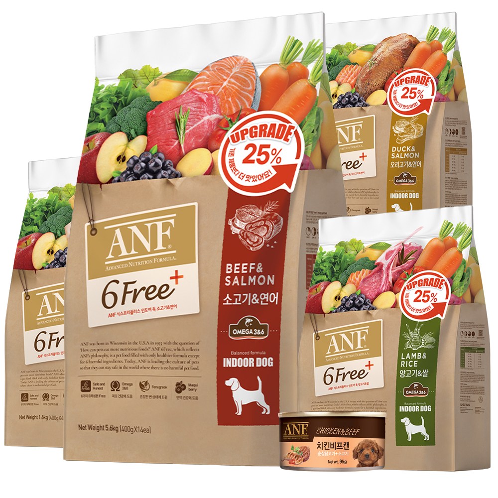 ANF 독 6Free+ 소고기연어오리양 + (추가)캔간식 60,140원