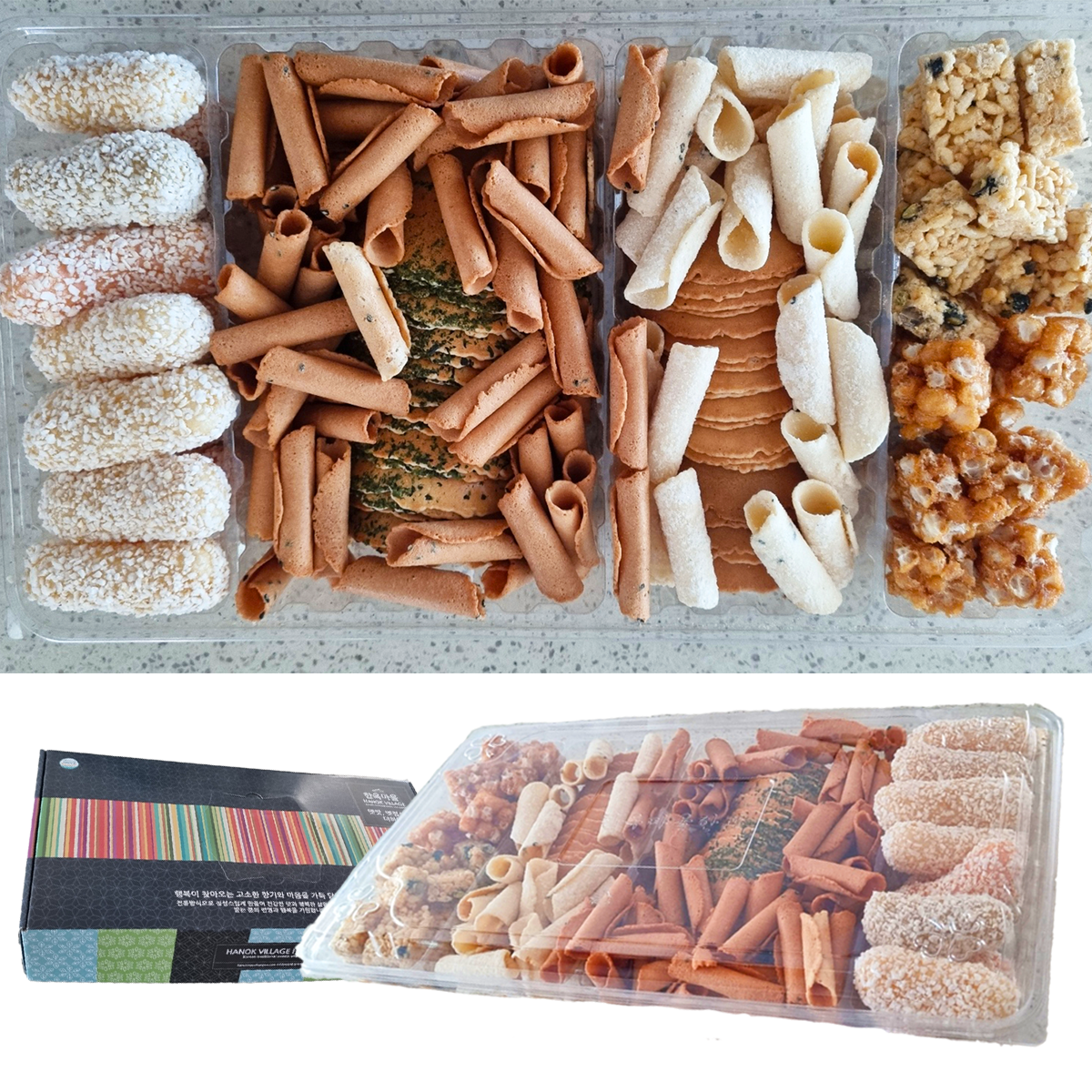 [한옥마을한과] 한과전병선물세트 케이스 16,580원