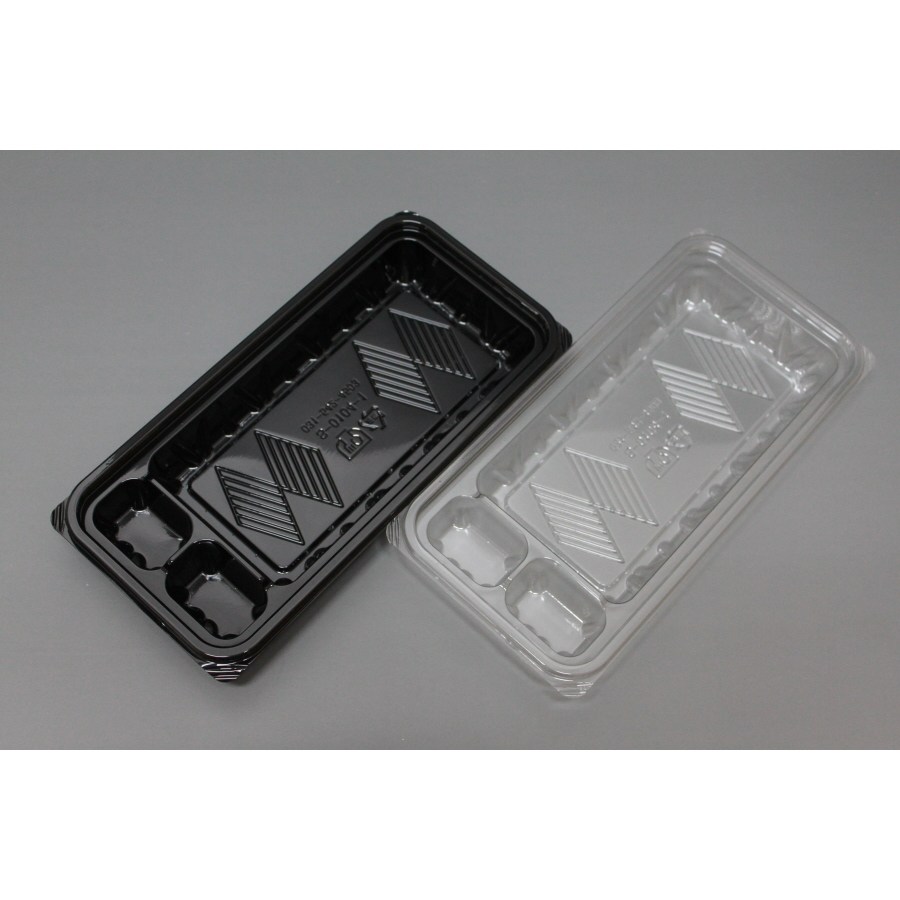 과일용기 반찬용기 S-0104-1(투명,검정)-600개(SET), 검정세트 154,300원