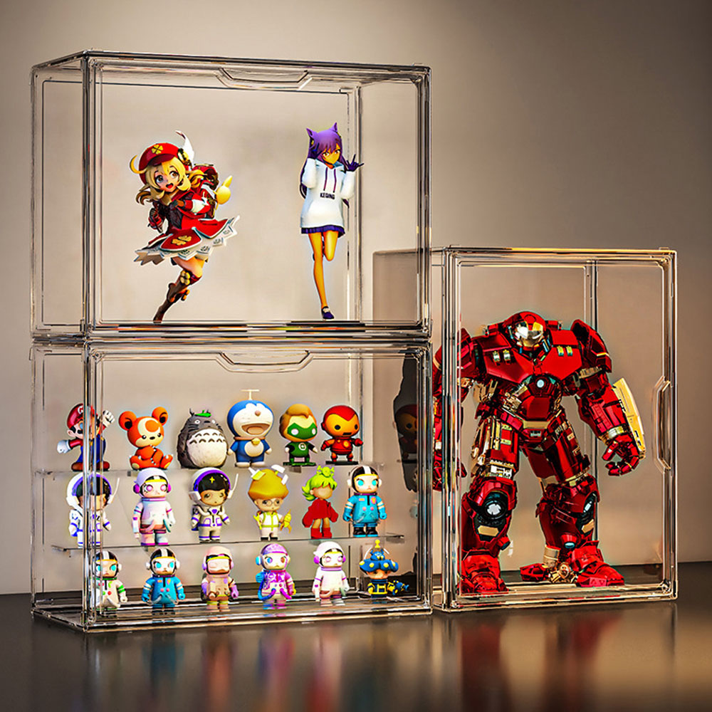 프리미엄 투명 아크릴 케이스 UV차단 장식장 진열장 전시장 보관함  피규어 레고 쇼케이스 가구 책장 14,900원