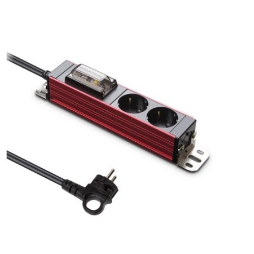 서버탭 알루미늄 고용량 누전차단 멀티탭 2구 리얼리티 레드 HDSVAL-GN215R, 3m, 정품(레드), 1개 36,500원