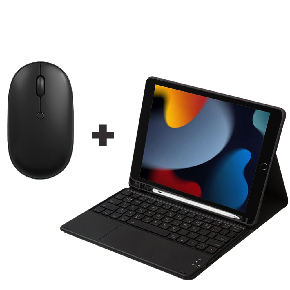 CSHINE 아이패드 애플펜슬 수납 led터치패드 트랙패드 블루투스 키보드 케이스+블루투스마우스 69,000원