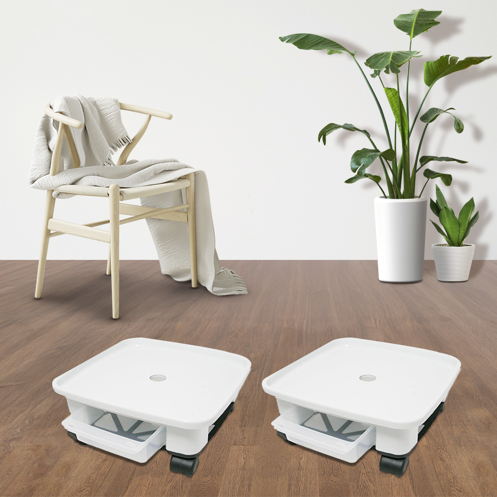 플라팜 이동식 정사각 화분받침대 2p, 2개 19,600원