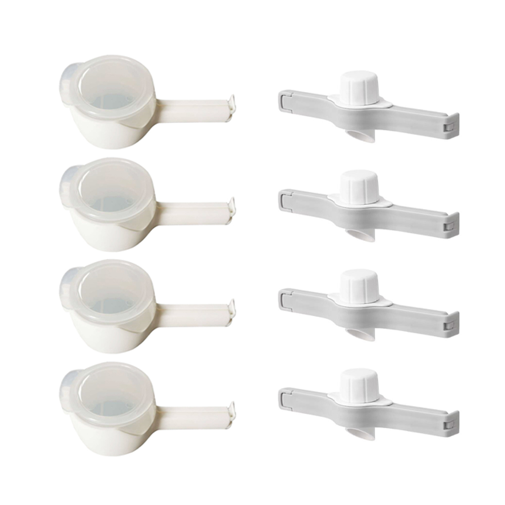 투데이리빙 8개 세트 뚜껑형 + 클립형 밀봉 클립 주방용 밀폐 집게 과자 봉지 양념 클립 다용도 보관용 스틱 7,900원