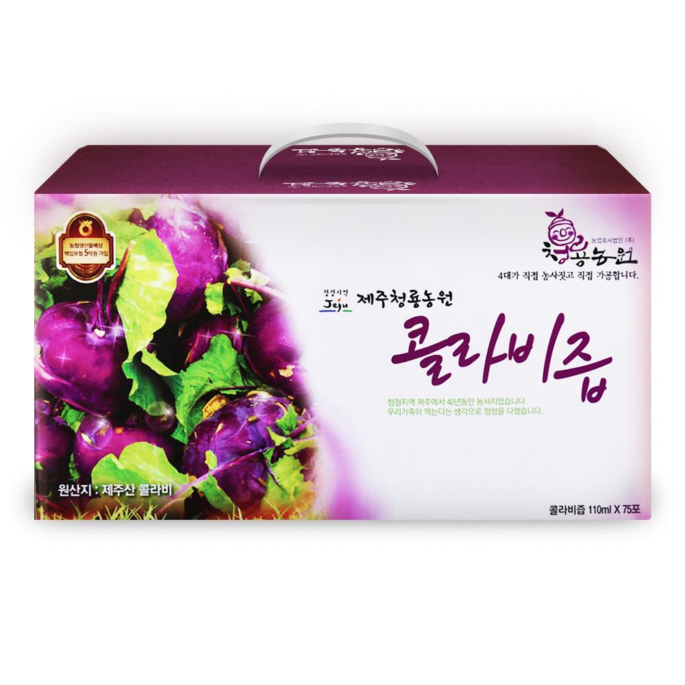 청룡농원 제주 콜라비즙 110ml, 1개, 8.25L 65,000원