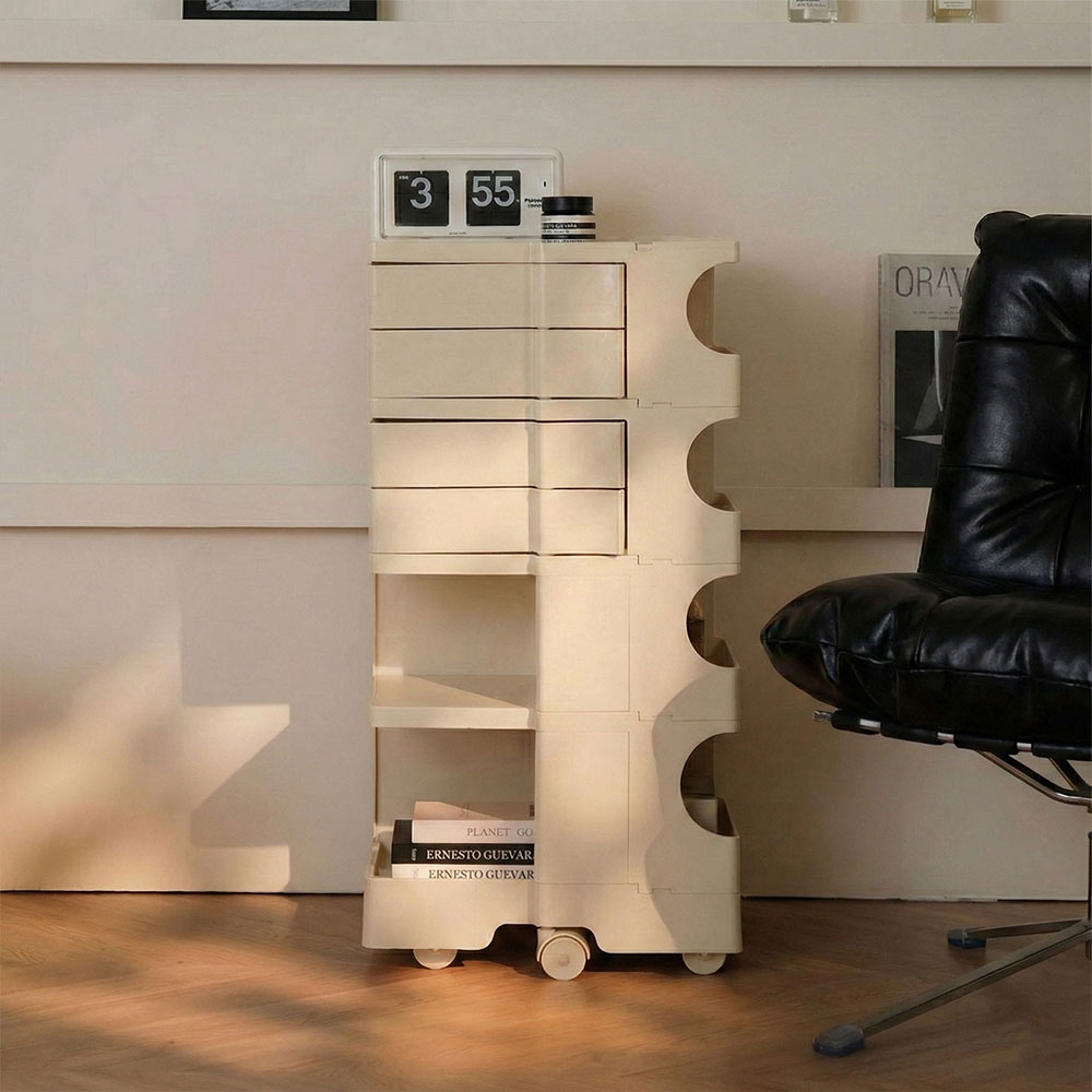 [리비니아] 바비 이동식 수납 회전서랍 빙그리 수납 트롤리 9Colors 219,000원