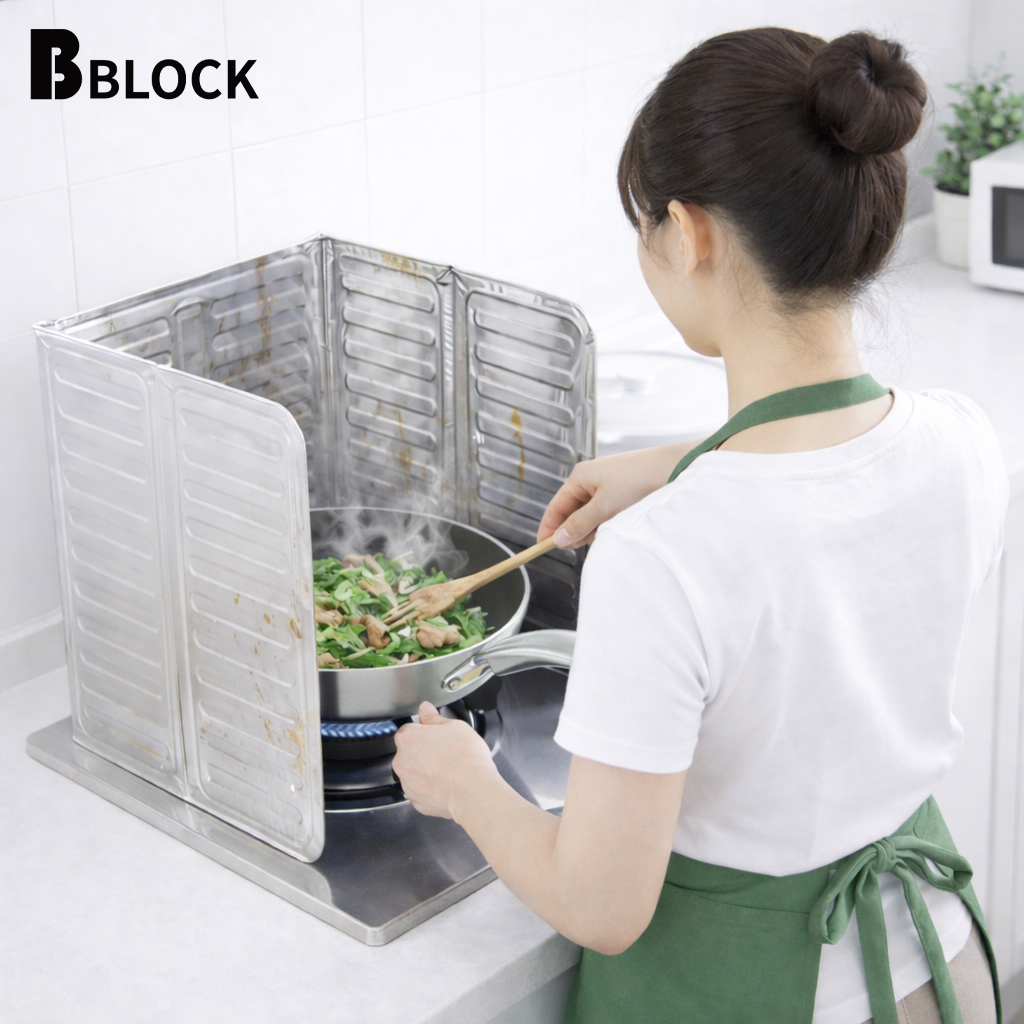 [비블럭] 비블럭 가스레인지 가림막 접이식 주방 기름튐 오염 방지 가스렌지 가드 캠핑 바람 막이, 2개 4,900원