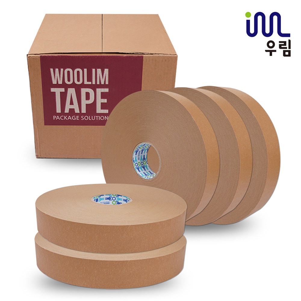 우림 기계 포장 테이프 자동 박스테이프 1000m 경포장 중포장 크라프트 69,400원