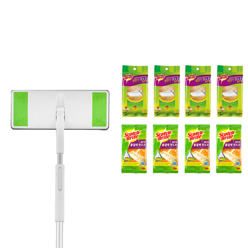 스카치브라이트 올터치 막대걸레 표준형 + 정전기포 10p x 4개 + 물걸레포 4개 99,430원